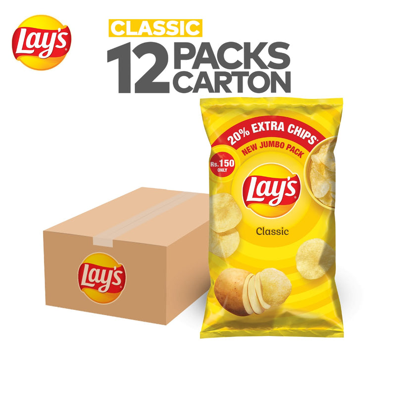 Lays Salt Chips Rs 150 Carton Pack
