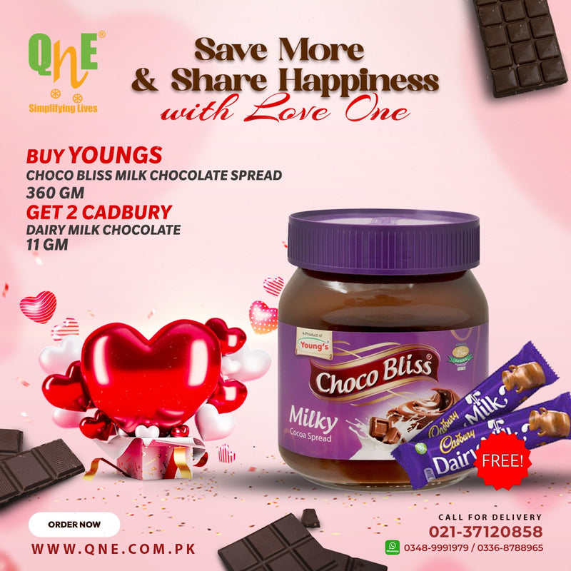 Buy Choco Bliss Milk Chocolate Spread 360 gm get  2 Dairy Milk 11 gm Free