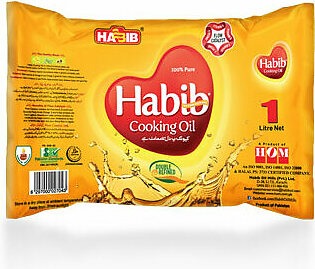 Habib Cooking Oil Single Pouch  1 Litre
