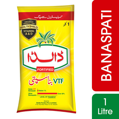 Dalda VTF Banaspati Ghee Single Pouch 1 Litre