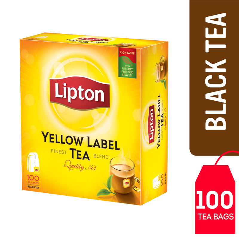 Lipton Yellow Label Black Tea Bags 100 Sachets