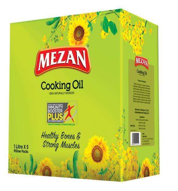 Mezan Cooking Oil Pouch 1x5 ltr Pouch